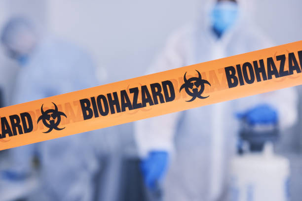 Professional Biohazard Cleanup technician working in Garrison, UT